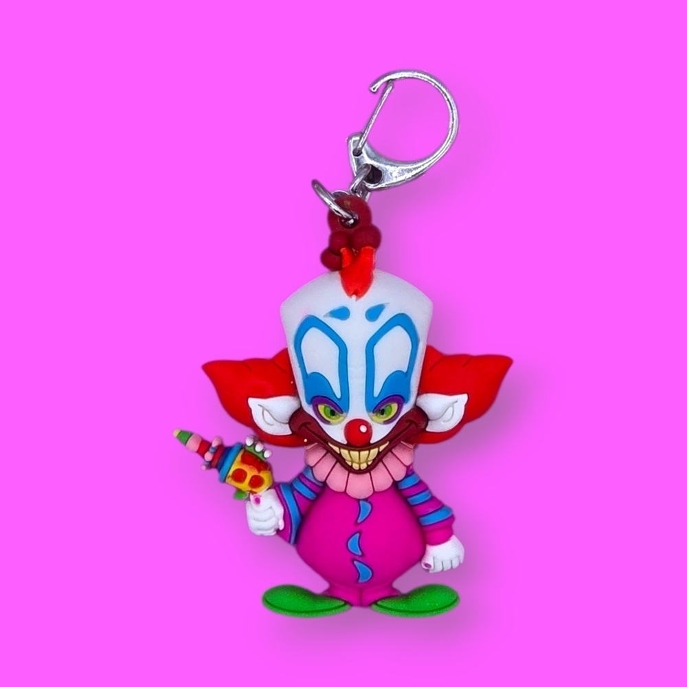 Spirit Halloween Killer Klowns From Outer Space Slim Figure Bag Clip Keychain